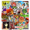 100 PCS Waterproof Graffiti Stickers Rock Band Decals for Home Decor DIY Laptop Mug Skateboard Luggage Guitar PS4 Bike Motorcycle Car Gifts