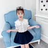Teen Girls Clothing Heart Vest + Skirt Costume For Casual Style Outfit Summer Kids 6 8 10 12 14 210527