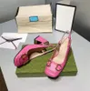 Klassieke vrouwen jurk schoenen mode goede kwaliteit lederen hoge hak schoen vrouwelijke ontwerper ademend dames comfortabele casual feestpompen G905152