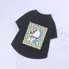 T-shirt con stampa di cartoni animati per designer di abbigliamento per cani di moda per cani, gatti, abbigliamento, taglie forti, animali domestici