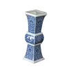 Vases Jingdezhen Ceramic Chinese Blue And White Vase Ornaments Mini Antique Square Living Room