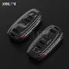 Carbon Fibre Car Remote Key Clever Cover Cover Shell FOB pour A1 A3 8V 8P 8L A4 A5 B8 B9 8T A6 A7 C6 C7 Q3 8U Q5 Q7 4M TT TTS COUPE