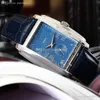 2022 GONDOLO 5124G Automatische Herenhorloge Stalen Case Blauw Textured Dial Silver Roman Markers Lederen Band 5 Stijlen Horloges Puretime01 E13A1