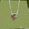 Collana Designer Jewelry Choker luxury Fashion Love Heart Ciondolo collane e bracciale set regalo San Valentino per coppie in argento sterling acciaio inossidabile