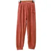 Winter Women Pants Bottoms Thicken Warm Sweatpants Pajamas Comfort Slacks Solid Casual Plush Harem Q0801