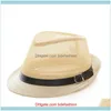 Stingy Brim Caps Hats, Scarves Gants Fashion Aessories British For Men Women Summer Sun Adults Jazz St Mesh Belt Hat Fedora Hats Trilby C