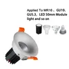 Lamba Kapakları Tonları LED Tavan Spot Downlight Fikstürü Gömme Ayarlanabilir Çerçeve MR16 GU10 Ampul Tutucu