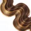 Ishow Sights 427 Human Hair Packles with Closure Body Wave Virgin Hair Extensions 34pcs with Lace Fermeure Colored Ombre Wafts3724947