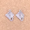 109 pz Argento Antico Bronzo Placcato stingray pesce Charms Ciondolo Collana FAI DA TE Braccialetto Braccialetto Risultati 21 13mm2073