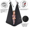 5*2.8m Aerial Yoga Hammock Set Fitness Yoga Stretch Anti-Gravity Swing Sling Inversion Belts Include Daisy Chain/Carabiner H1026