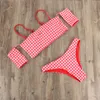 Kobiet stroju kąpielowego Shuizhamou 2021 Summer kratę bikini unikalna moda rurka najlepsza marka plażowa seksowna dwuczęściowa hurtowa dostawca