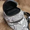 Waist Bags Exotic Genuine Snakeskin Men's Small Chest Bag Authentic Real Python Leather Male Messenger Man Cross Shoulder279A