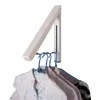 Stainless Steel Wall Mount Clothes Drying Rack for Clothing Collapsible Metal Hanger Save-space Organizer Non-slip 210423