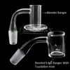 Beracky İki Stil Eğimli Kenar Tourbillon / İplik Blender Sigara Kuvars Banger 10mm 14mm 18mm 45 * 90 Erkek Dişi Çivi Cam Bongs Dab Kuleleri