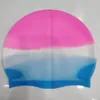 Simning cap grossist multicolor unisex silikon för långt hår vattentät dykning keps professionell simma hatt håll hår torr vuxen g3367isk