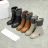 Designer-Damen-Plateau-Absatz, modische Stiefel für Damen, Betty, PVC-Regenstiefel, Mode, Gummi, dicke Sohle, Größe 35–40