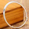 Hot Silver Plated Bangles for Women Fashion Jewelry Round Bracelets Bangles High Quality Low Price Wholesale Q0719