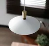 Nordisk minimalistisk enkel konformad LED-hängande lampa Modern Svart Vit Hängande Restaurang Matsal Bar Studie
