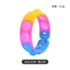 IN STOCK Tie Dye Fidget Toys Bracelet Kids Push Bubble Popper Wristlet Bangles Boys Girls Educational Puzzle Finger Toy Silicone bracelets Wrist Band GG63IHE