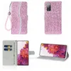 Portefeuille en cuir de luxe à paillettes pour Iphone 13 Pro Mini 12 11 XS MAX XR X 8 7 6 Plus Samsung M51 S20 FE Bling Sparkle Sequin Case Card Holder