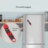 Professionelles digitales Fleischthermometer mit Hintergrundbeleuchtung, sofort ablesbar, zum Kochen von Speisen, Grillen, Räuchern und Frittieren in Öl