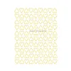 Stickers Decals Nail Art 3D Hearts Gold Manicure Nails Design Adhesive Sticker Wraps Tip Decoration7557089