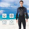 Zwemkleding Heren Eendelig Badpak 3mm Neopreen Full Body Koudbestendig Thermische Wetsuits Surfen Duikpak Triathlon Onderwatervissers