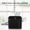 Other Interior Accessories ABS Black Garbage Can Hanging On Car Seat Back & Door 1L Trash Storage Box Dust Bin