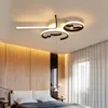 Plafoniere moderne in alluminio a forma di onda Lampada a LED per soggiorno Camera da letto Apparecchio Plafonnier ZM1119