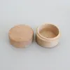 Beech Wood Jewelry Box Small Round Storage Boxes Retro Vintage Ring Box for Wedding Natural Wooden Jewelrys Case Organizer Container