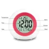 Relógio Digital Temperatura Detecção Eletrônica Alarme Moda Night Light 7 Color LED Snooze para Kids Sleep Timer S 210804