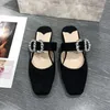 2021 Designer Luxury Womens Sandals Classic Ballet Shoes Pearl Chains Leather Rubber Sandal Fashion Slippers Flip-flops Heatshoes 34-40