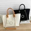 Designer Classic Pearl Open Shopping Bag HandBags Women Tote Canvas bags Lady Purses279p