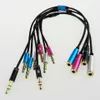 Audio Cables Audio Cables Audio Audio От 1 до 2 Адаптер Американский Стандартные Наушники Джек Привязка Гарнитура Конверсионная линия UF151