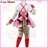 Spel Umamusume: Pretty Derby Smart Falcon Cosplay Costume Söt Rosa Combat Uniform Activity Party Roll Spel Kläder Custom-Make Y0913