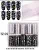 10 fogli di Natale Nails Foil Transfer Sticker Inverno Pupazzo di neve Fiocco di neve Albero di Natale Cervo Nail Art Decalcomanie Suggerimenti Decorazione di festival