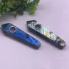 Met Geschenkdoos Natuurlijke Labradoriet Gepolijst Grijze Maansteen Rokende Pijpen Energie Stone Gemstone Tabak Obelisk Healing Wand Crystal Quartz Point Pipe