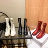 The most perfect design fashion front zipper short boots sexy collocation with 45 cm tall white black red Whole Half Boot Siz4493289