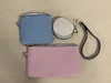 Fashion Leather Small Wallet Ladies Mini Coin Purse dragkedja 3Color 3 -stycken Set Brand Trio Pouch Clutch8370411