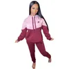 Kvinnliga spårdräkter Kläder Två stycken uppsättningar 2 -stycken Kvinnor Set Womens Sweat Suits Plus Size Size Jogging Sport Sport Soft Long Sleeve Tracksuit Sportswear 202