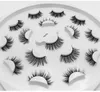8 paar faux nerts nep eyelashes 6D zwarte natuurlijke dikke curling wimpers herbruikbare handgemaakte valse oog wash