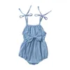 4 kolory Noworodek Baby Romper Bowknot Letni kombinezon z Big Bow Infant Girl Princess Onesies Body Odzież Nowy 524 K2