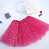 Newborn infant TUTU Skirts Fashion Net yarn Sequin stars baby Girls Princess skirt Halloween costume 11 colors kids lace skirt 30PCS 109 Z2