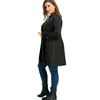 Women's Trench Coats 2022 Fall Zipper LongTrench Coat Women Slim Plus Size Fashion Double Breasted Overcoats Female Button Outwear 4XL 5XL
