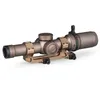 Outdoor Scope 1-6x24IR Riflescope with 25.4/30mm Sight Mount and Switch view Throw Lever CL1-0408