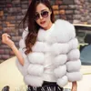 ZADORIN S-3XL Mink Coat Winter Top Fashion Pink FAUX Fur Coat Elegant Thick Warm Outerwear Fake Fur Woman Jacket 210817