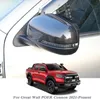 2 stücke Auto Styling Pailletten Für Great Wall POER Connon 2021-Präsentieren Auto Rückspiegel Abdeckung Rahmen Trim ABS externe Zubehör