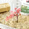 Dekorative Blumenkränze, künstliche rote Beflockung, Sukkulenten, DIY, Haus, Garten, Büro, Hochzeit, Dekoration, Mini-Bonsai, künstliche Pflanze