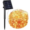 Décoration de fête de mariage de Noël Guirlande alimentée par batterie USB 10M LED Fée Guirlande Lumineuse Maison Nouvel An Énergie Solaire Lumières Décor GGB2341