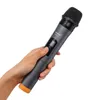 Mikrofony Universal UHF bezprzewodowy profesjonalny mikrofon z odbiornikiem USB dla mikrofonu karaoke dla kościoła Wzmacniacz wydajności T220916